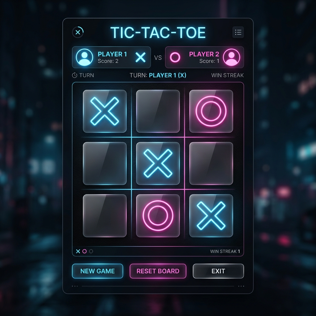 Tic-Tac-Toe Game Screen